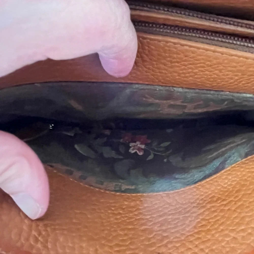 Brighton Croc Embossed Double Handle shoulder bag; Vintage - Picture 8 of 8